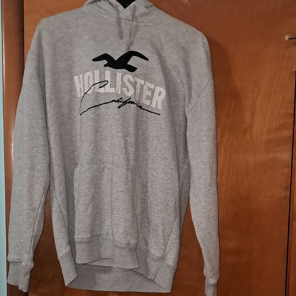 Hollister Light Gray Men's Hoodie